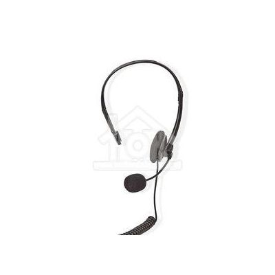 Nedis PC-Headset | On-Ear | Mono | RJ9 | Opvouwbare Microfoon | 2.20 m | Zwart CHSTRJ100BK
