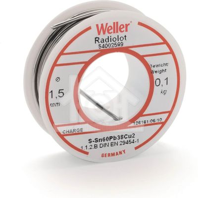 Weller soldeer EL60-40-100 1mm 100gr