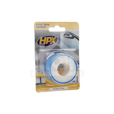 HPX Tape PTFE Water Wit Isolatietape, 12mm x 12 meter WT0012