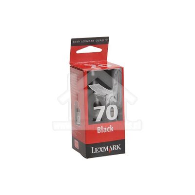 Lexmark Inktcartridge No. 70 Black waterproof 3200 CJP 012AX970E