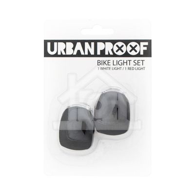 UrbanProof fietslampjes set siliconen Zwart