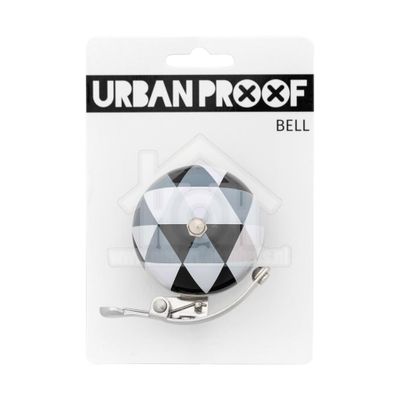 UrbanProof Retro bel 6 cm Driehoek zwart/wit