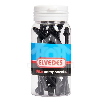 Elvedes V-brake kabelbocht 90 5mm RVS zwart (10x) ELV2018061