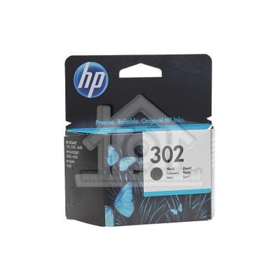 HP Hewlett-Packard Inktcartridge No. 302 Black Deskjet 1110, 2130, 3630 HP-F6U66AE