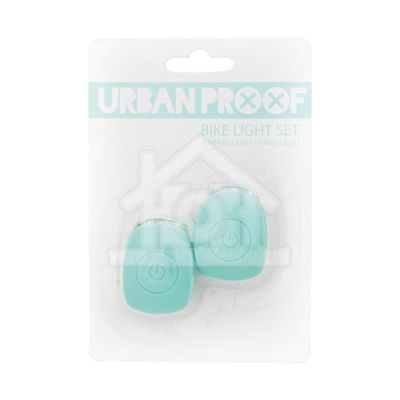 UrbanProof fietslampjes set siliconen Oceaan blauw