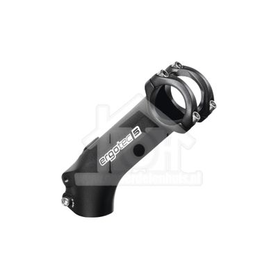 Stuurpen Ahead Ergotec Lengte 90 Mm, Zwart Gezandstraald, Effect. Lengte: 60 Mm, Effect. Hoogte: 80