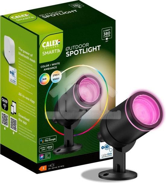 opraken Frons D.w.z Calex Smart Outdoor LED Buitenlamp - Slimme Grondspot - RGB en Warm Wit  Licht - 4W - Zwart | Onderdelenhuis