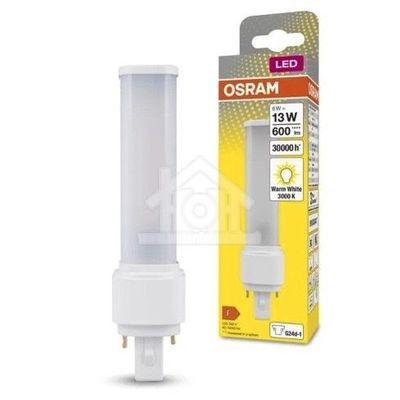 Osram Ledlamp LED DULUX D G24D-1 6W, 3000K, 600lm 4058075558106