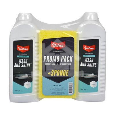 Valma wash & shine 2 x 500 ml. met spons