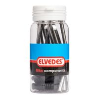 Elvedes V-brake kabelbocht 130 5mm RVS+rubber(10x) ELV2012032