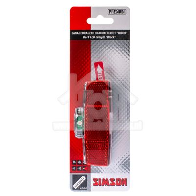 Simson achterlicht Block batterij 80mm