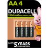 Afbeelding van Batterij Duracell AA 2500 mAh 1.2V oplaadbaar p/4