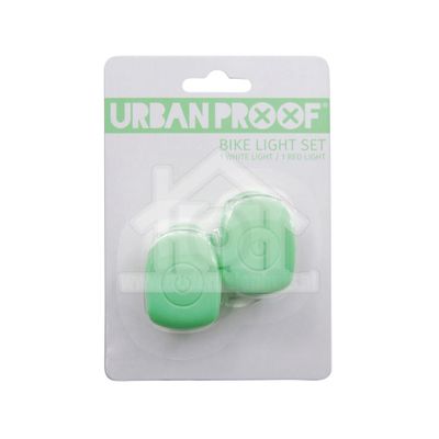 UrbanProof fietslampjes set siliconen Pastel groen