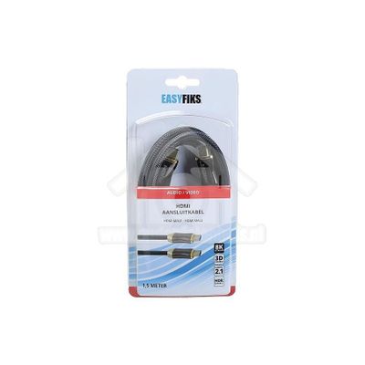 Easyfiks HDMI 2.1 Kabel HDMI 8K A Male - Male A 1.5 Meter