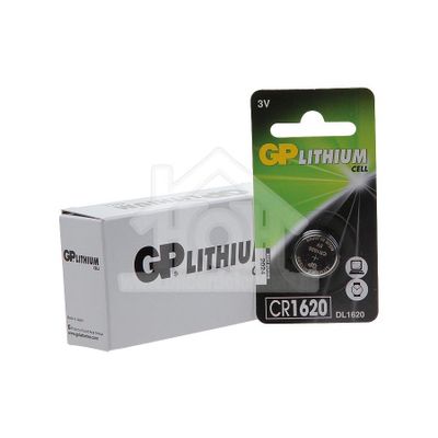 GP Batterij Knoopcel CR1620 3V DL1620 Lithium 0601620C1