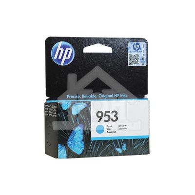 HP Hewlett-Packard Inktcartridge No. 953 Cyan Officejet Pro 8210, 8218, 8710 2621286