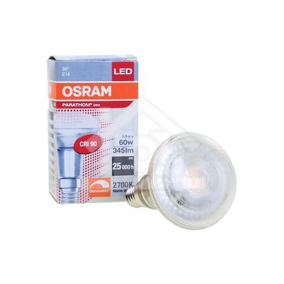 Osram Ledlamp Reflectorlamp LED R50/60 Dimbaar 5.9W E14 350lm 2700K 4058075607811