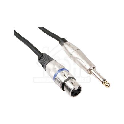 Universeel Microfoon kabel XLR female naar 6.35mm Jack, 3 meter Microfoon, instrument