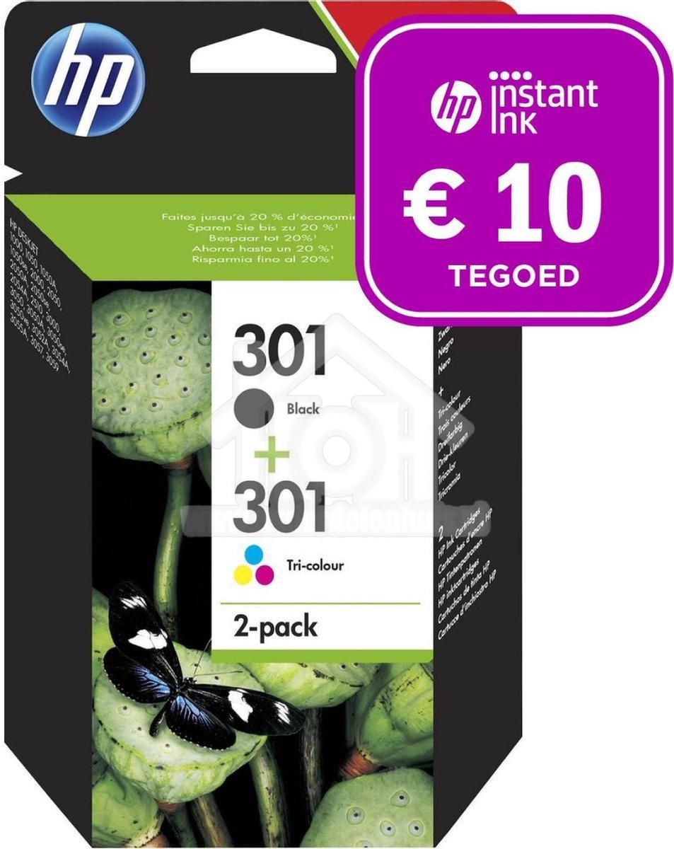 manipuleren basketbal krant HP 301 - Inktcartridge kleur & zwart + Instant Ink tegoed AANBIEDING!