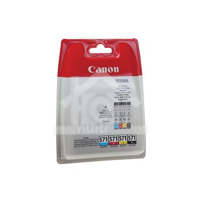 Canon Inktcartridge CLI 571 C/M/Y/BK Multipack Pixma MG5750, Pixma MG5751, Pixma MG6850 CANBCI571P