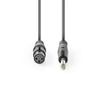 Afbeelding van Nedis Ongebalanceerde XLR-Audiokabel | XLR 3-pins female - 6,35 mm male | 10 m | Grijs COTG15120GY1