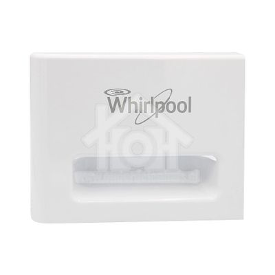 Whirlpool Greep van zeepbaklade FSCR80414, FSCR90421, WAO8605 481010763630