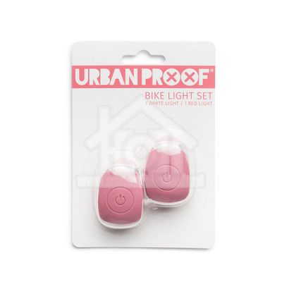 UrbanProof fietslampjes set siliconen Warm roze