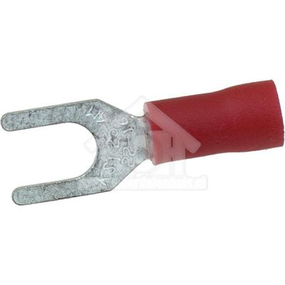 Electra Kabelschoen rood -vork- B=7,2 4mm A1540GS
