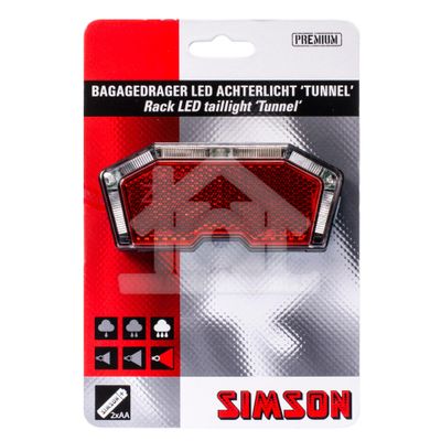 Simson achterlicht Tunnel auto batterij 50/80mm