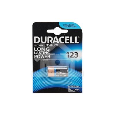 Duracell Batterij Ultra Photo 3V Lithium Pil 123A DL123A