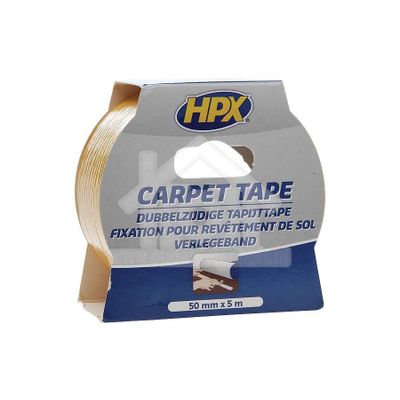 HPX Tape Tapijttape Dubbelzijdig Bevestigingstape, 50mm x 5 meter CT5005