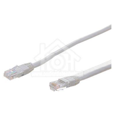 Easyfiks UTP/Netwerk kabel UTP CAT5E Netwerkkabel, RJ45 Male - RJ45 Male 2.5 Meter, Grijs