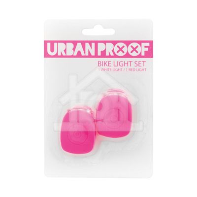 UrbanProof fietslampjes set siliconen Roze