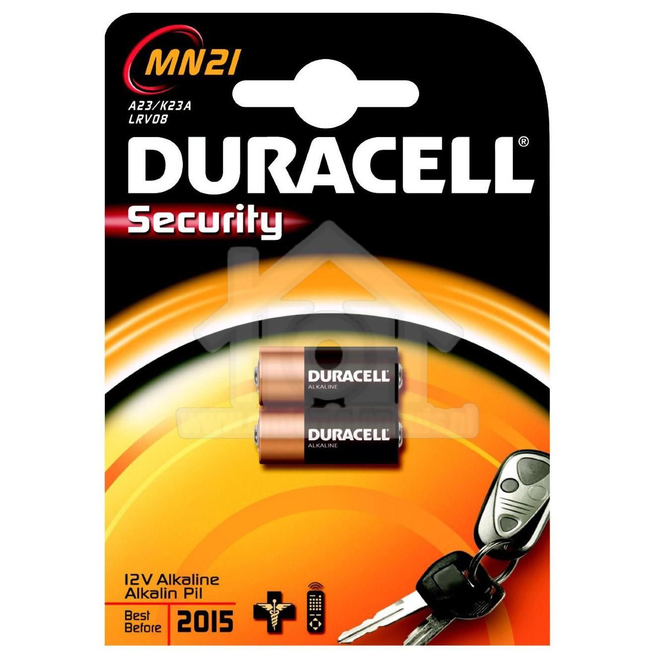 Passend Luiheid Schandelijk Batterij Duracell MN21 A23 K23A LRV08 12V Alkaline per 2 | Onderdelenhuis