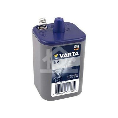 Varta batterij 6V blok m/veer (1)