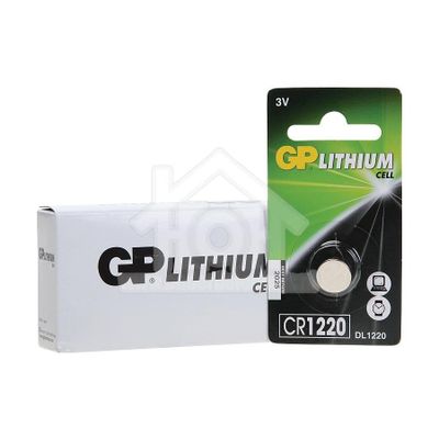 GP Batterij knoopcel lithium 3V CR1220 DL1220 0601220C1