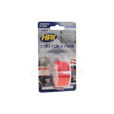 HPX Tape Stretch & Fuse Rood Isolatietape, 25mm x 3 meter SO2503