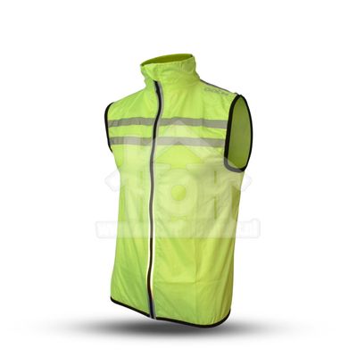 Gato windbreaker mesh vest usb led neon yellow small
