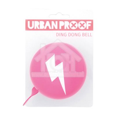 UrbanProof Dingdong bel 8cm Bliksem roze