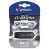 Afbeelding van Verbatim USB Stick USB 3.0 128 GB Zwart VB-49189