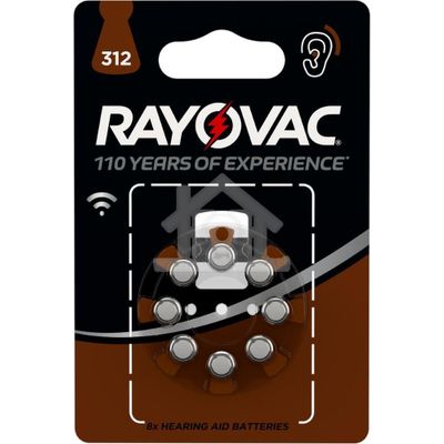 Rayovac batterij Size312 / pack 6st.