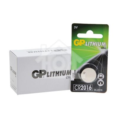 GP Batterij Knoopcel CR2016 3V DL2016 Lithium 0602016C1