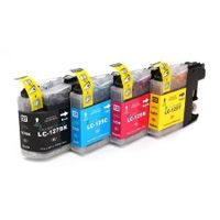 Multipack for Brother LC 127 BK, LC 125 C, M en Y