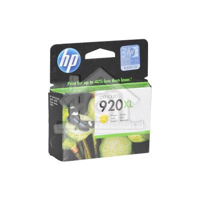 HP Hewlett-Packard Inktcartridge No. 920 XL Yellow Officejet 6000, 6500 CD974AE