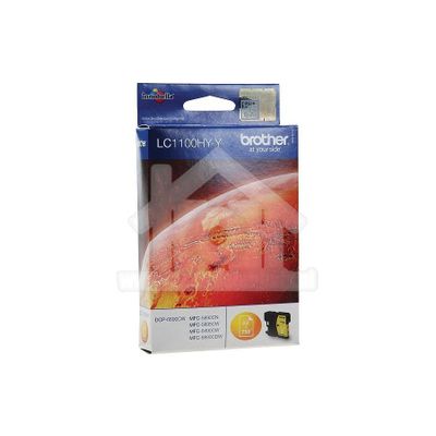 Brother Inktcartridge LC-1100 Yellow DCP-6690CW, MFC-5890CN, MFC-5895CW LC1100HYY