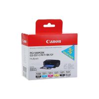 Canon Inktcartridge PGI 550 CLI 551 Multipack BK/BK/GY/C/M/Y Pixma MX925, MG5450 CANBP550P