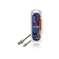 Bandridge USB 2.0 Kabel USB A Male - Mini-B Male Rond 2.00 m Blauw BCL4402