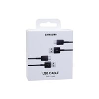 Samsung USB-C Kabel USB-C naar USB kabel, 1,5m zwart, 2-pack laden en gegevensoverdracht
