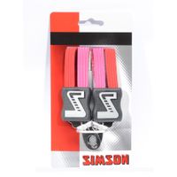 Simson snelbinder kort rood/roze