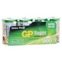 GP Batterij Super Alkaline D Mono 1,5V -incl.verw.bijdrage- 03013AS4